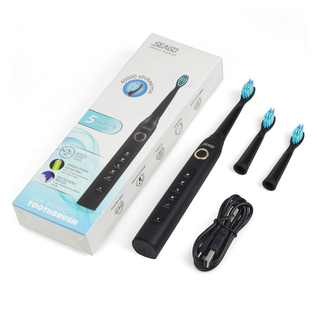 Title 9, Electric sonic toothbrush with soft brush head ...