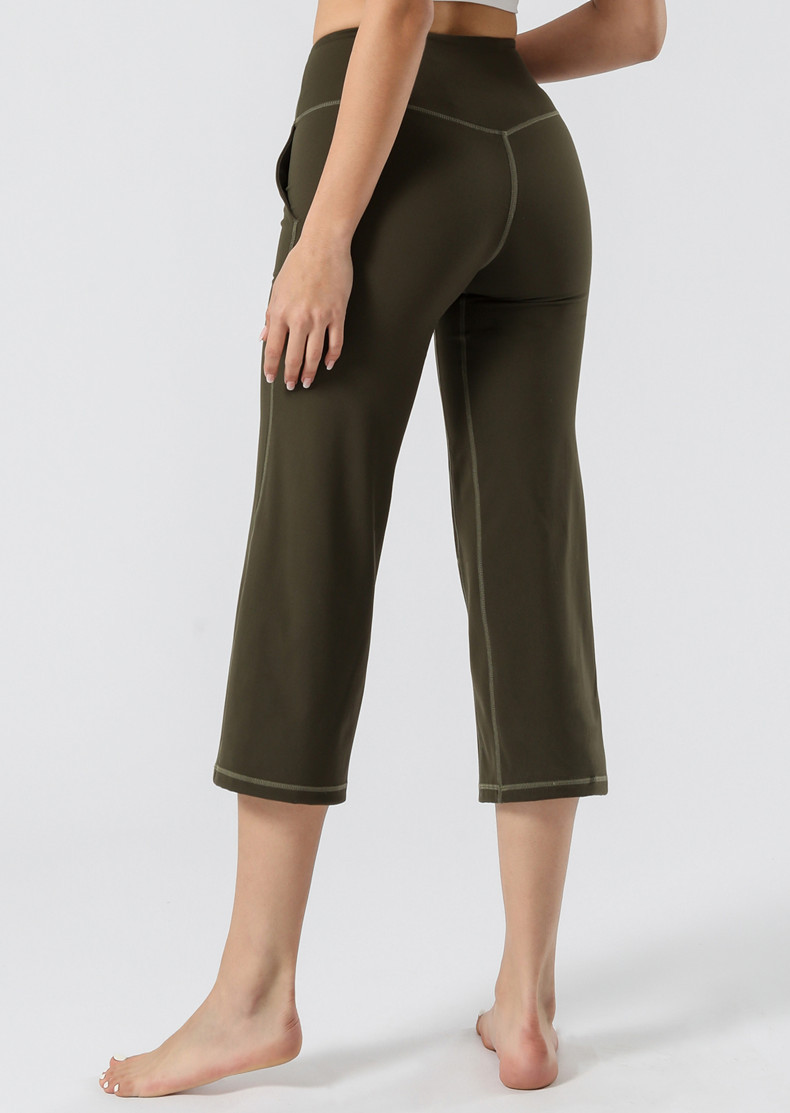 Title 6, Damen High-Waist Yoga-Hosen mit weitem Bein und...