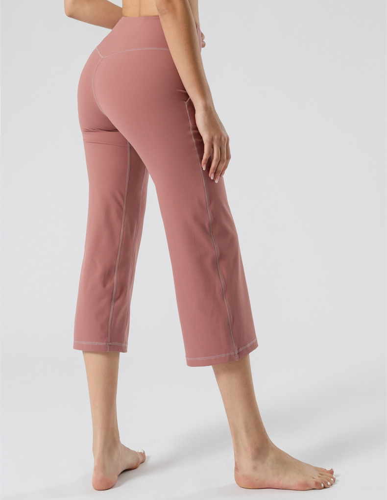 Title 12, Damen High-Waist Yoga-Hosen mit weitem Bein und...