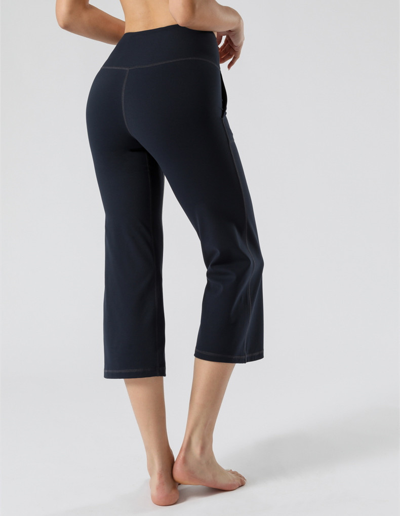 Title 14, Damen High-Waist Yoga-Hosen mit weitem Bein und...