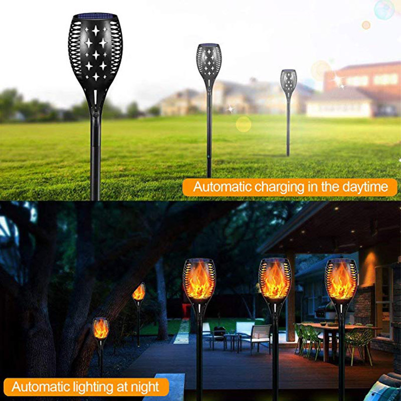 Title 2, Solar Torch Outdoor 96 LED Landscape Flood Ligh...