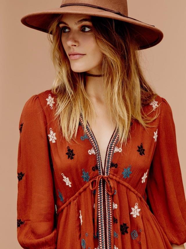 Abito Sogno Boho dettaglio ricami