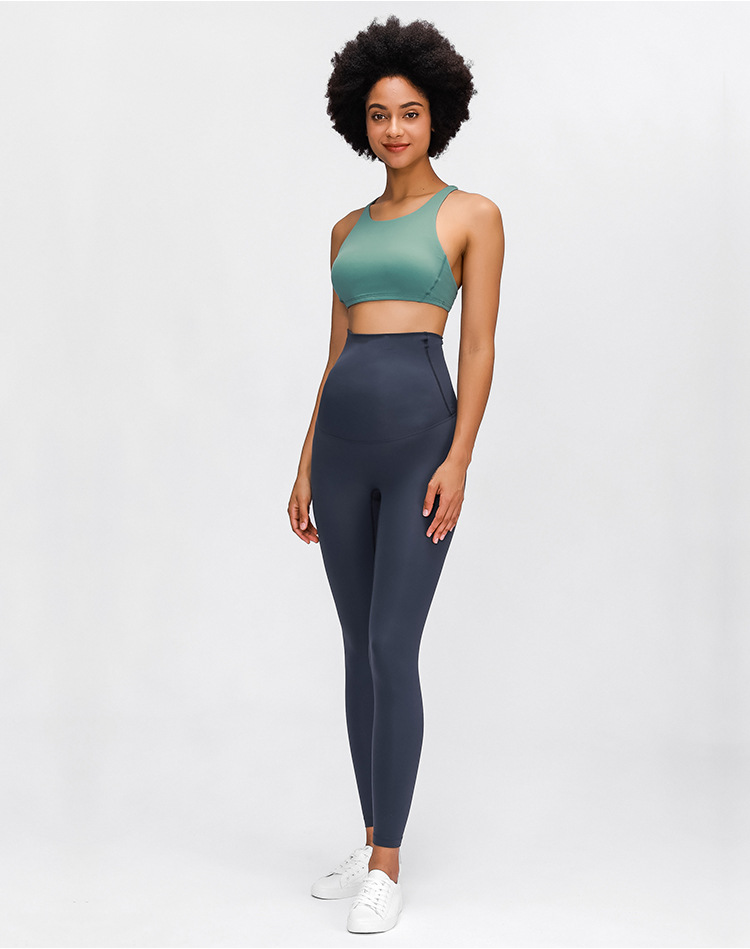 Title 7, Brushed Abdomen Stretch High-Waist Yoga Pants &...