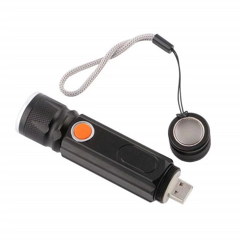 Title 2, Linterna T6 COB Potente USB Recargable Iluminac...