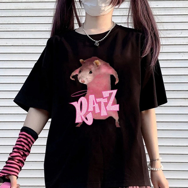 Title 2, New Gothic Kawaii Print Short Sleeve T-shirt