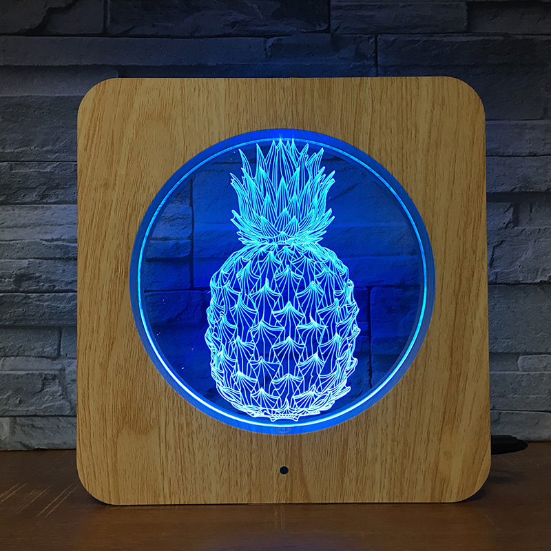 Title 3, Yaratıcı Ananas Fotoğraf Çerçevesi Lamba LED Gö...