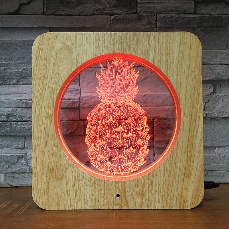 Title 7, Kreative Ananas-Fotorahmen-Lampe, LED-Visuallam...