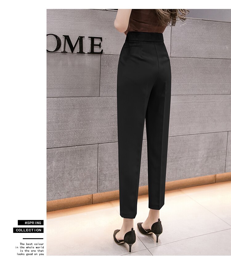 Title 16, Pantalon court taille haute pour femmes, Slim, ...