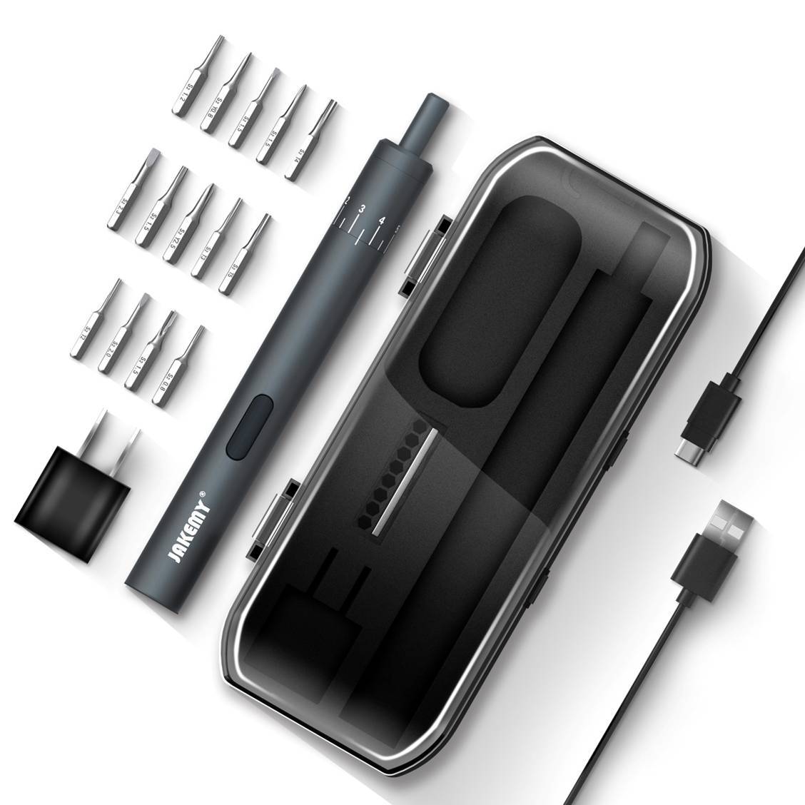 Title 1, Pen type mini charging electric screwdriver set...