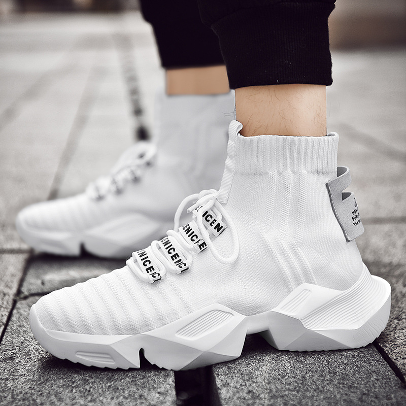 Title 9, Elastic Trend High-Top Shoes Sports Socks Shoes