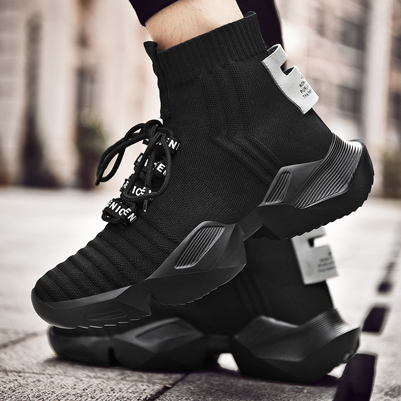 Title 12, Elastic Trend High-Top Shoes Sports Socks Shoes