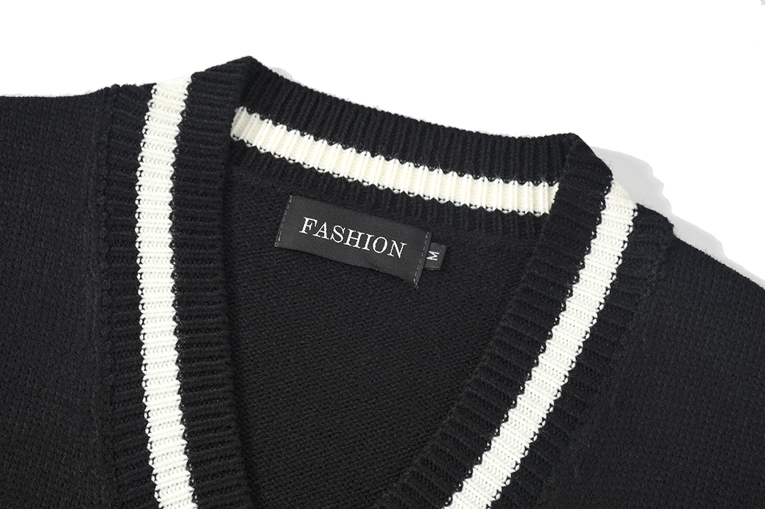 Title 22, Sleeveless Sweater Student V-Neck Knitted Vest ...