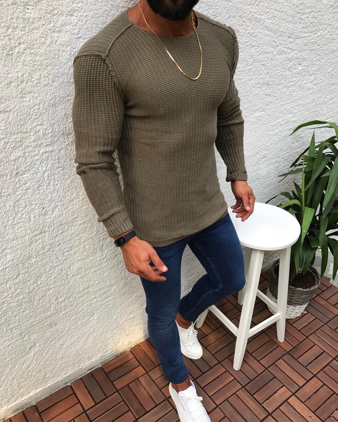 Title 1, Autumn And Winter Slim Long-Sleeved Round Neck ...