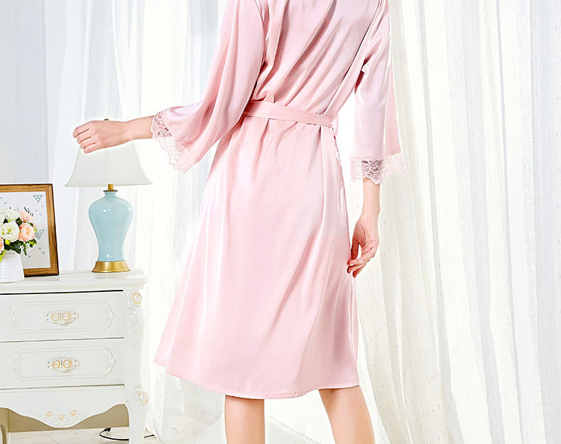 Title 7, Imitation Silk Suspender Nightdress with Long Lace