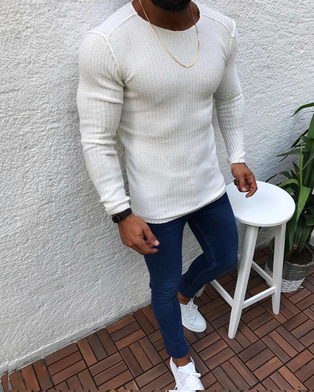 Title 5, Autumn And Winter Slim Long-Sleeved Round Neck ...