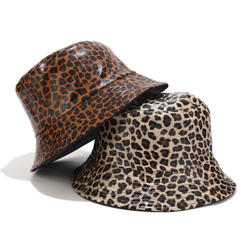 Title 2, Leopard Print Double Sided Fisherman Hat, Europ...