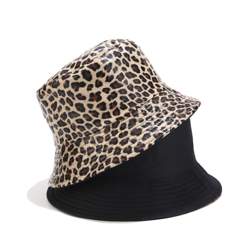 Title 3, Leopard Print Double Sided Fisherman Hat, Europ...