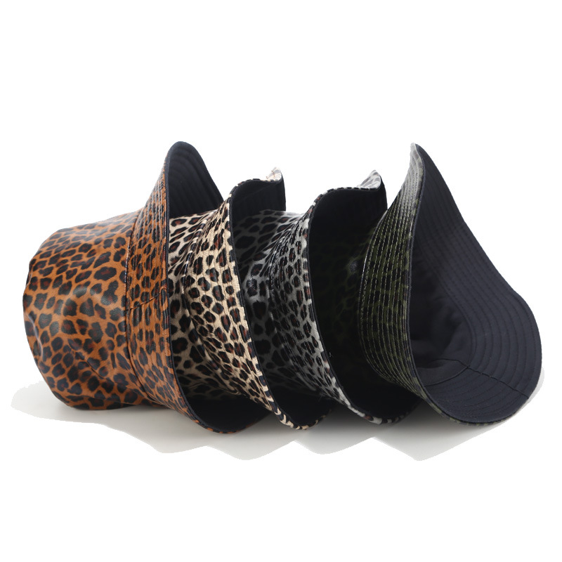 Title 4, Leopard Print Double Sided Fisherman Hat, Europ...