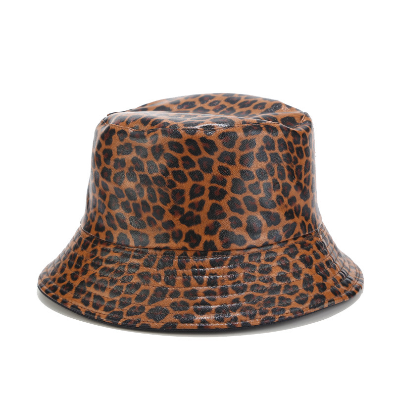 Title 5, Leopard Print Double Sided Fisherman Hat, Europ...