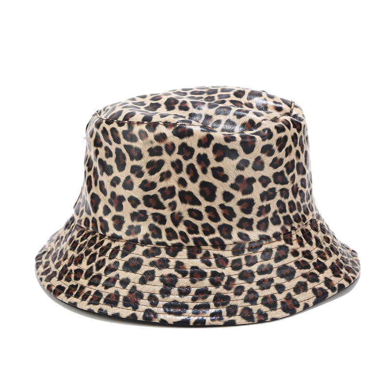 Title 6, Leopard Print Double Sided Fisherman Hat, Europ...