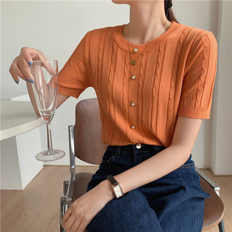 Title 29, Slim-fit Base Ice Silk Short-sleeved T-shirt Pi...