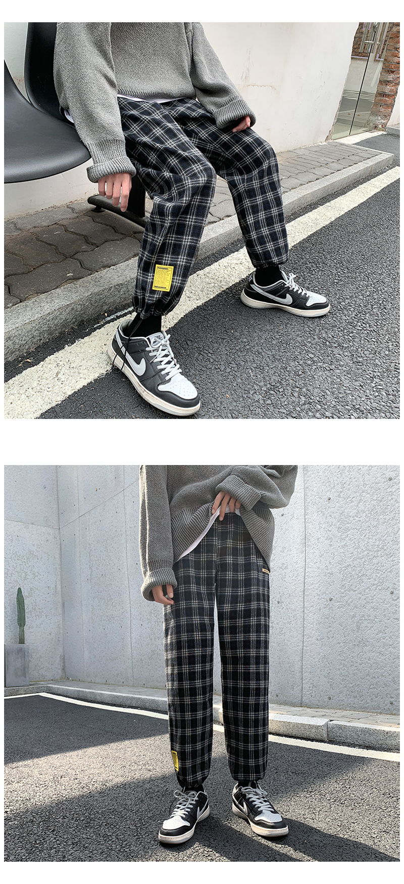 Title 2, Muške Casual Pantalone Houndstooth Hong Kong Br...