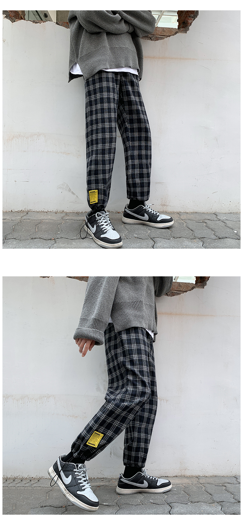 Title 3, Herren Freizeithose Houndstooth von Hong Kong F...