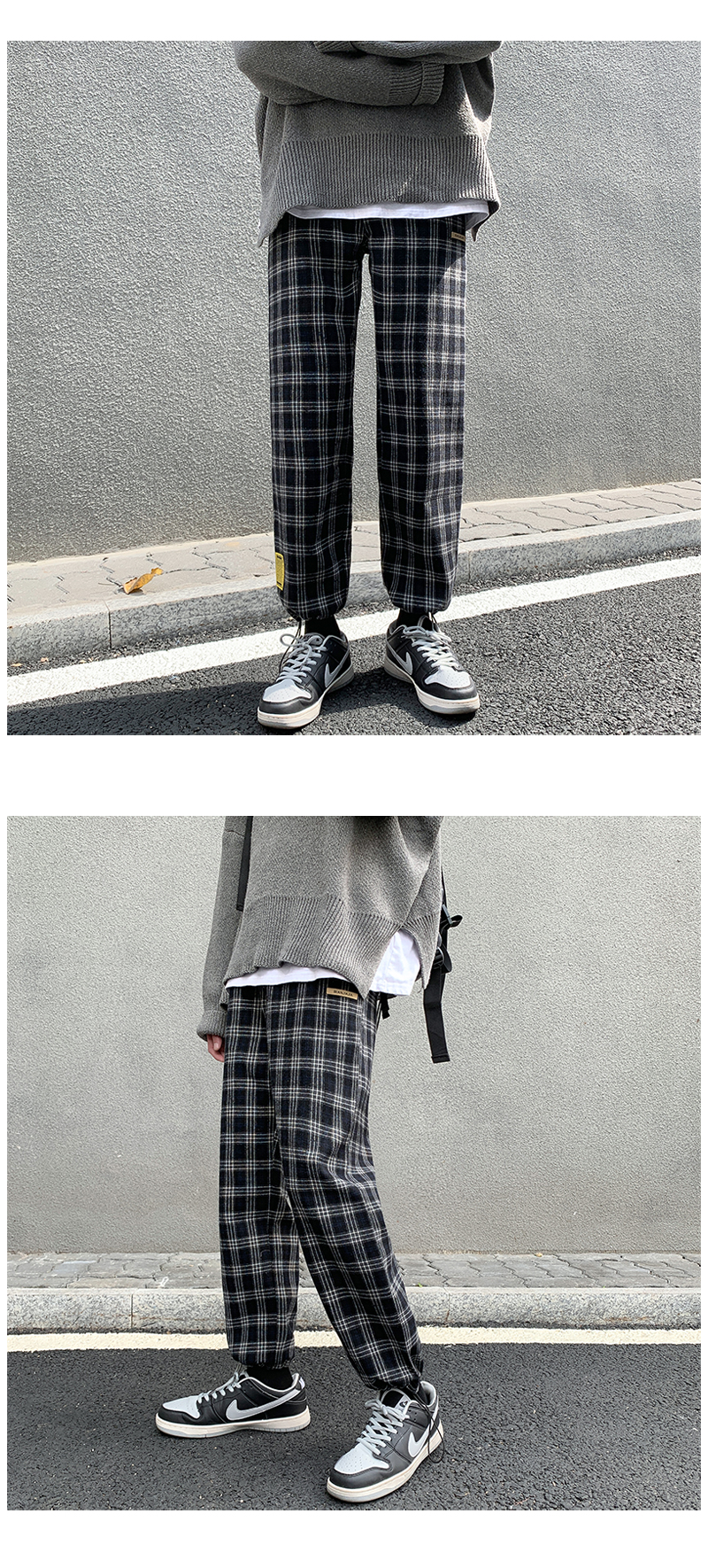 Title 4, Muške Casual Pantalone Houndstooth Hong Kong Br...