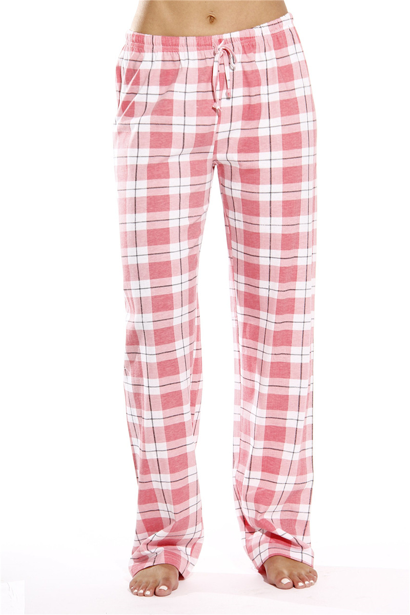 Title 4, Classic Plaid Home Casual Loose Women