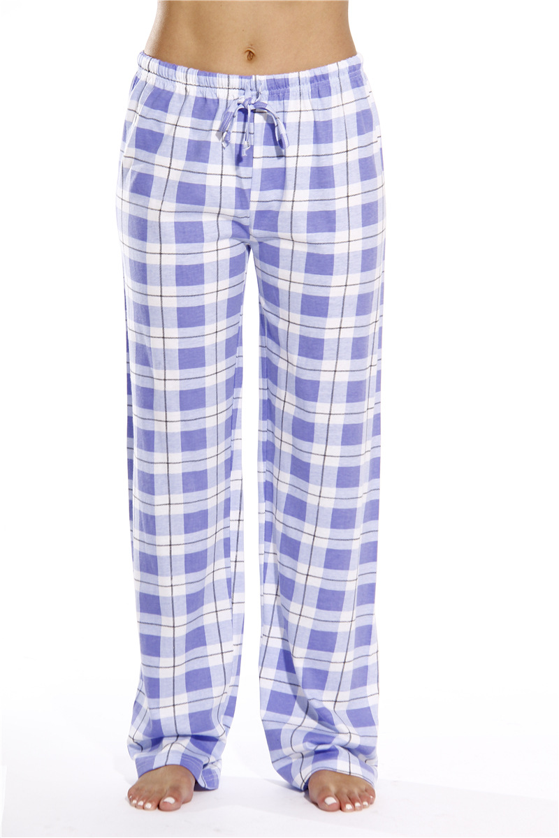 Title 16, Classic Plaid Home Casual Loose Women