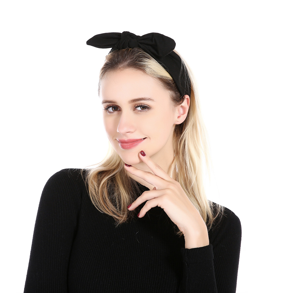 Title 4, Hoop Bunny Ears Fabric High Quality Headband