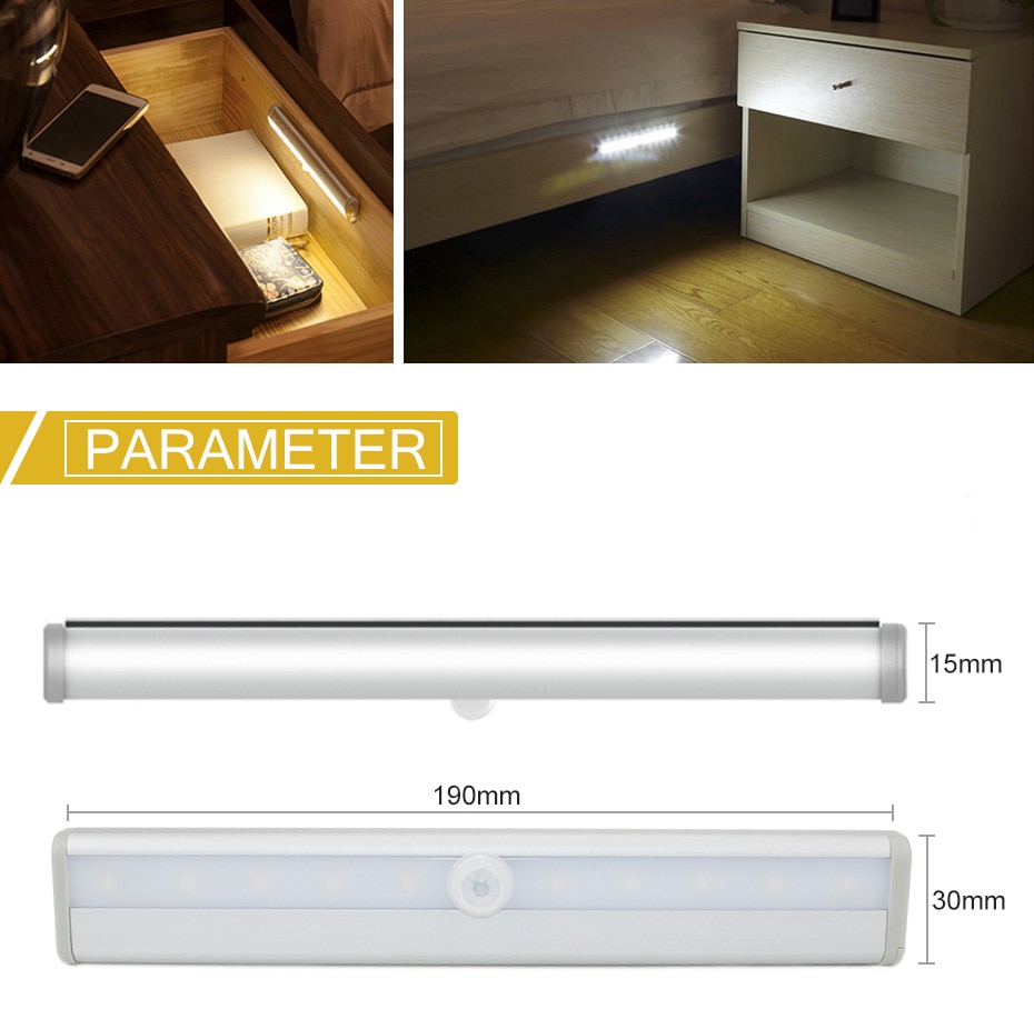 Title 2, LED Cabinet Body Induction Lamp. Motion-sensing...