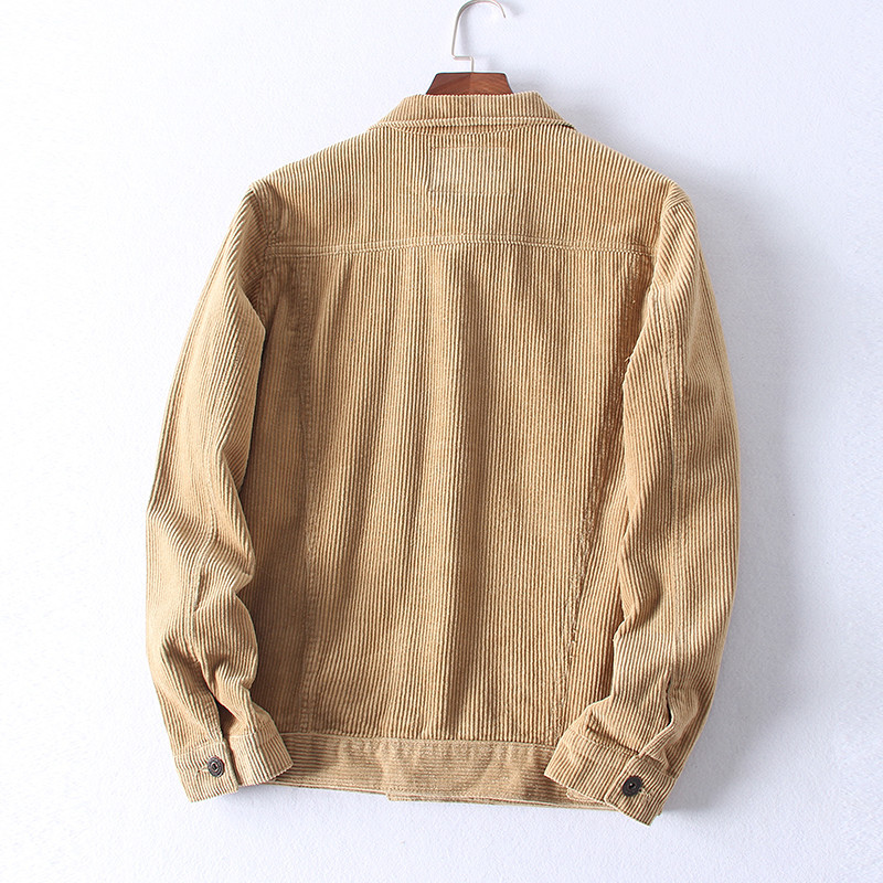 Title 5, Retro Loose Four Pocket Corduroy Jacket For Women