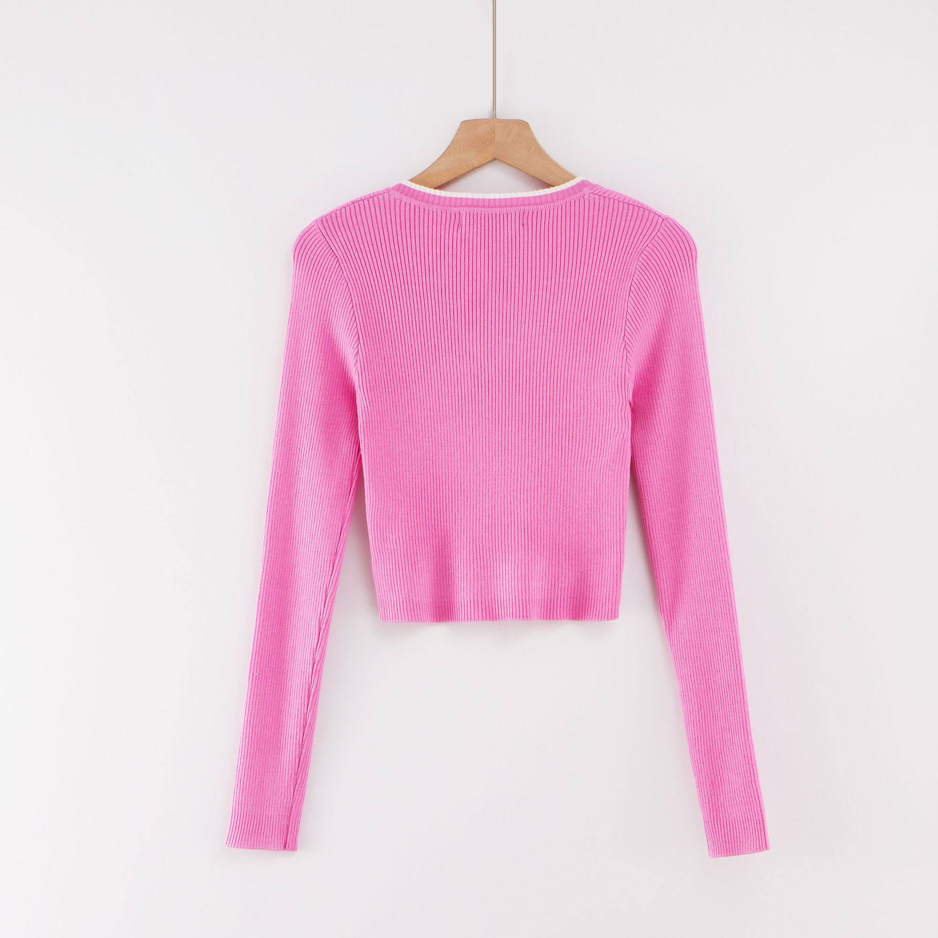 Title 9, Solid Color Long-Sleeved Top For Outer Wear