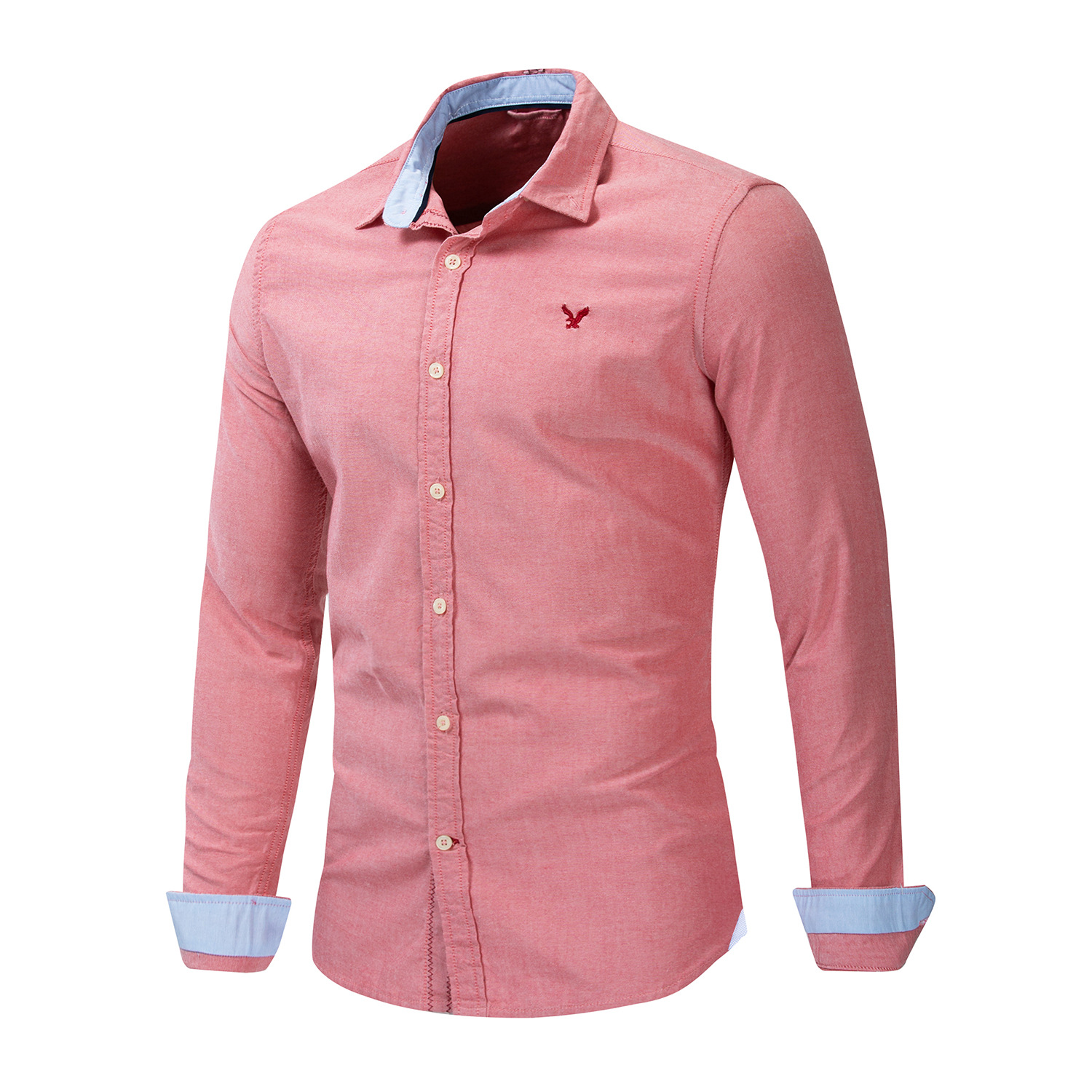 Title 18, Camisa casual de manga larga para hombre Oxford...