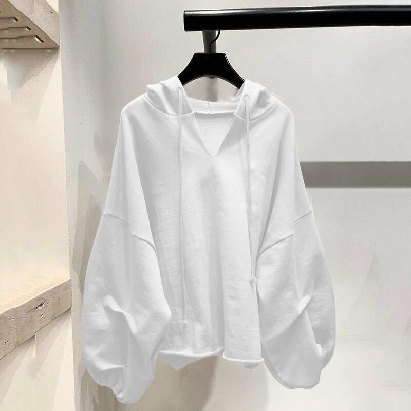 Title 3, Loose Korean Style Hooded Ins Thin Sweater Women