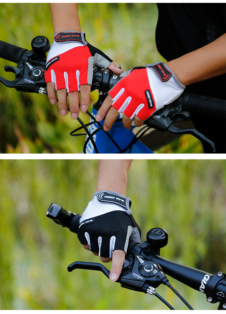 Title 2, Half finger cycling gloves for superior grip an...