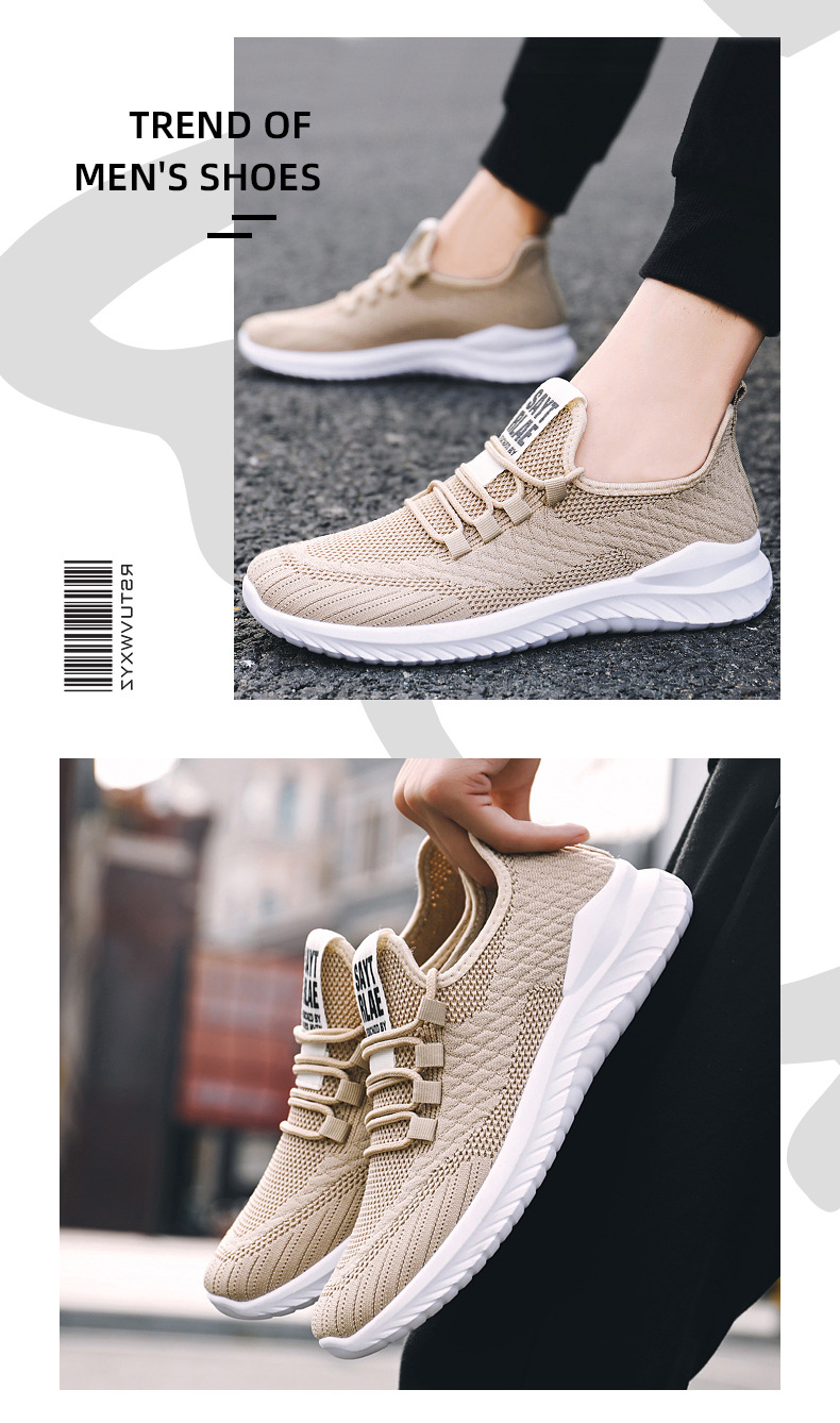 Title 2, New Mens Flying Woven Lace-up Running Shoes fo...