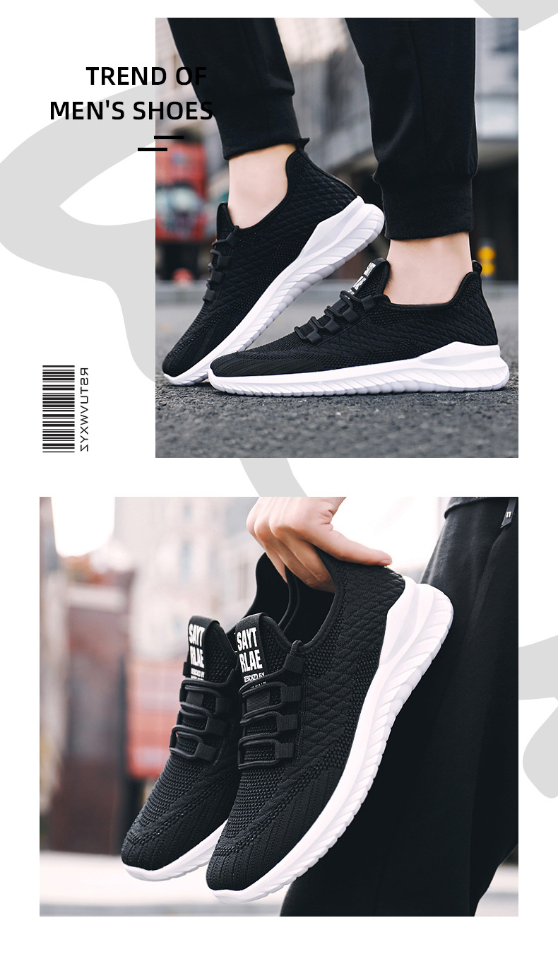 Title 5, New Mens Flying Woven Lace-up Running Shoes fo...