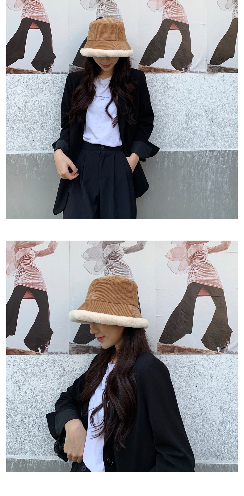 Title 5, Corduroy Japanese Vintage cover basin hat