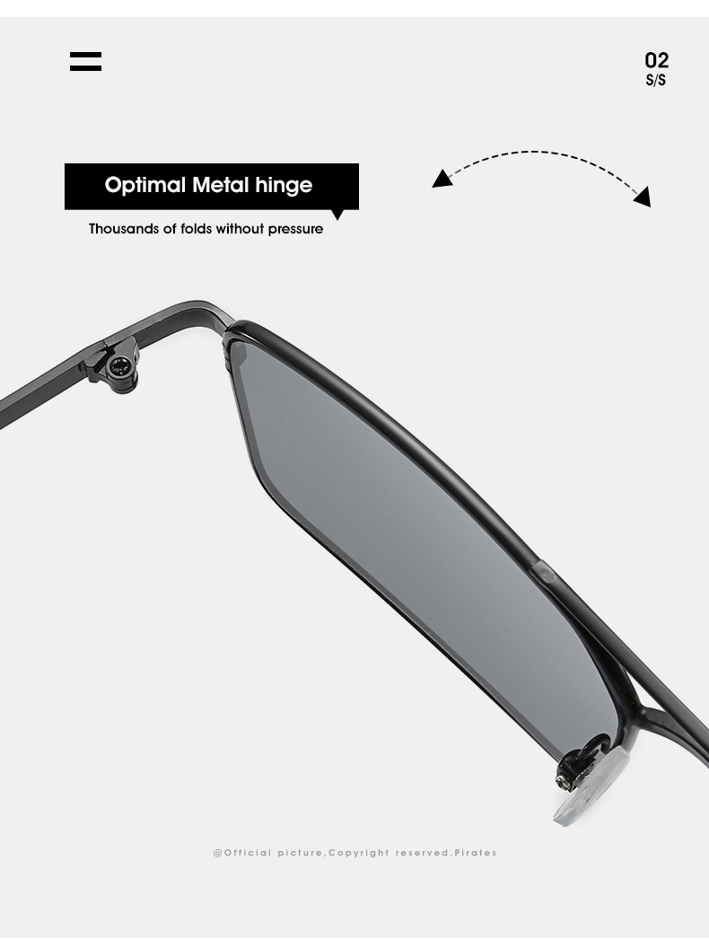 Title 7, Square small frame ultralight sunglasses