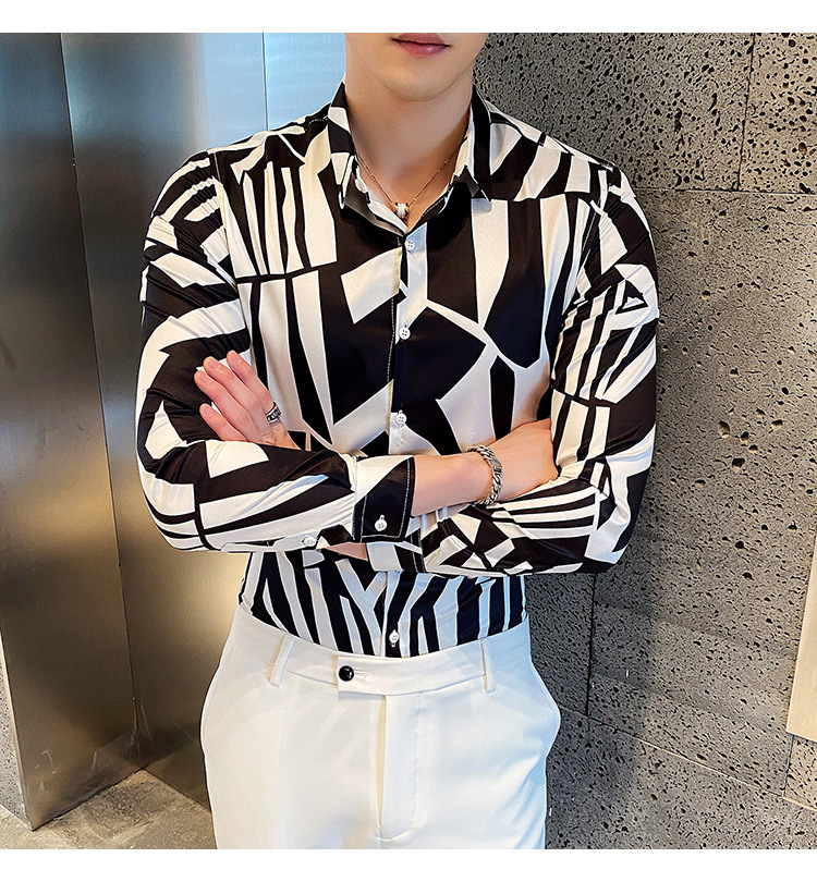 Title 4, Mens Long-Sleeved Shirts High-End Fashion Yout...