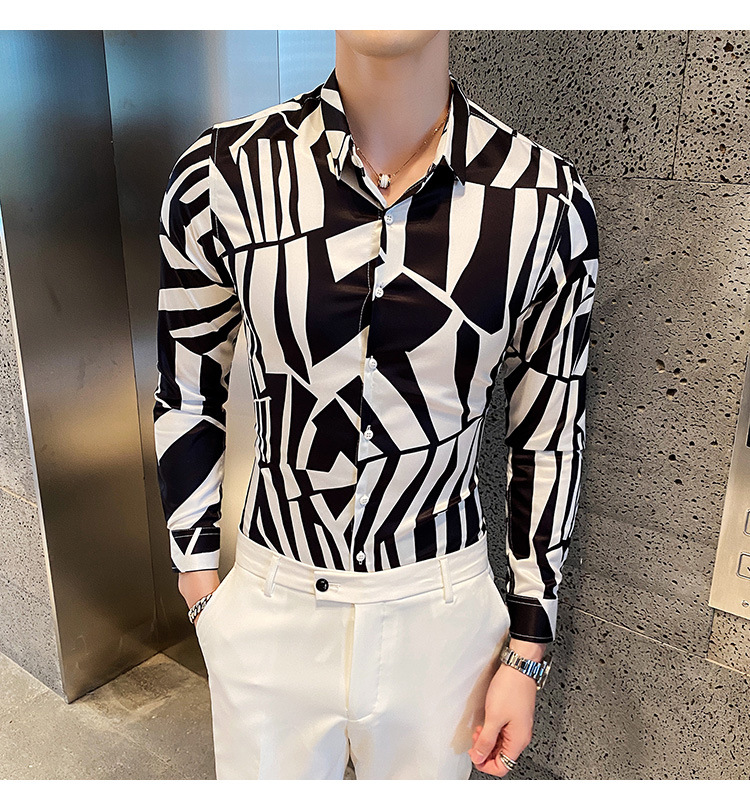 Title 5, Mens Long-Sleeved Shirts High-End Fashion Yout...