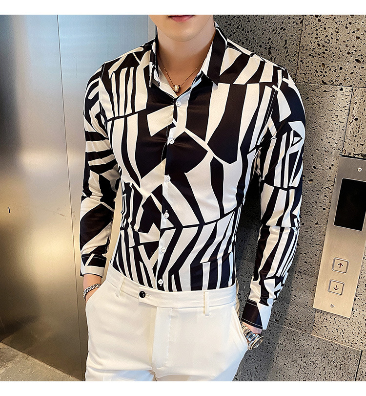 Title 8, Mens Long-Sleeved Shirts High-End Fashion Yout...