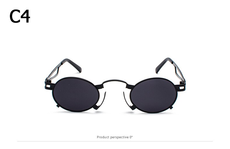 Title 10, Metal oval sunglasses for men and women. UV pro...