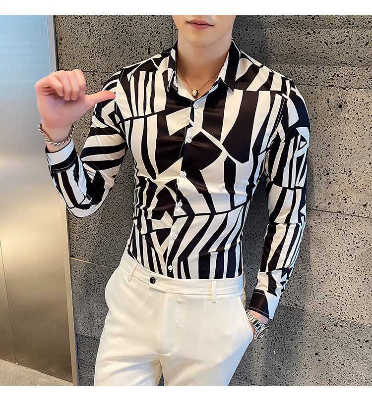 Title 11, Mens Long-Sleeved Shirts High-End Fashion Yout...