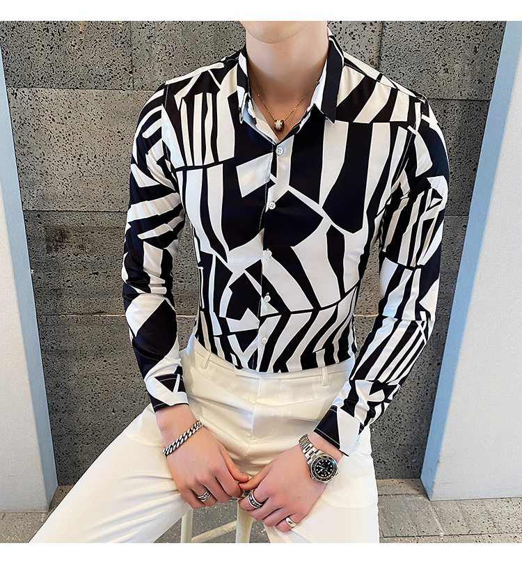 Title 13, Mens Long-Sleeved Shirts High-End Fashion Yout...