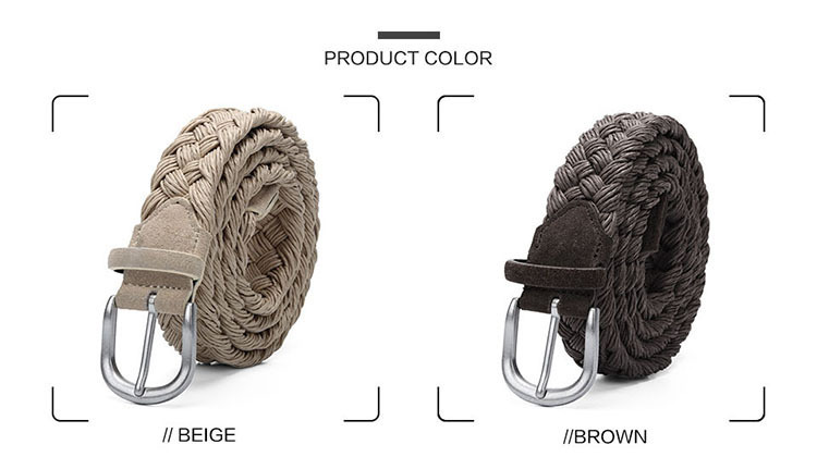 Title 2, Neutral wax rope cotton rope woven belt for ver...