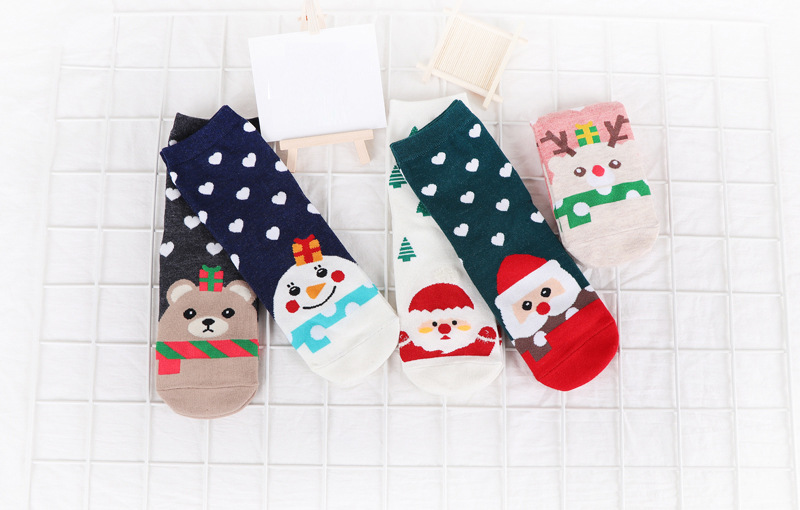 Title 13, Dames chaussettes de noël dessin animé Santa an...