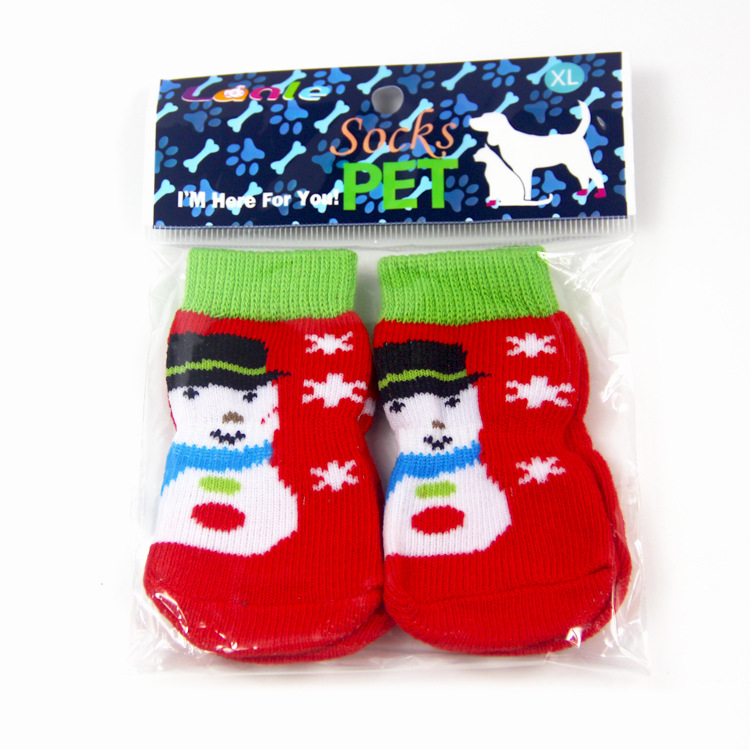 Title 7, Calcetines navideños para mascotas con estampad...